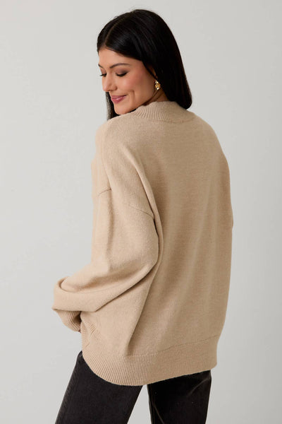 Cozy Teddy Bear Sweater – Oat