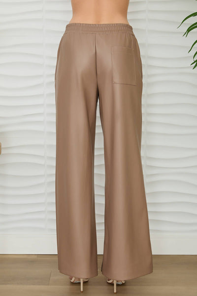 Jaya Vegan Leather Wide Leg