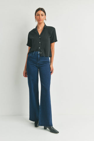 Palazzo Jeans Dark Denim