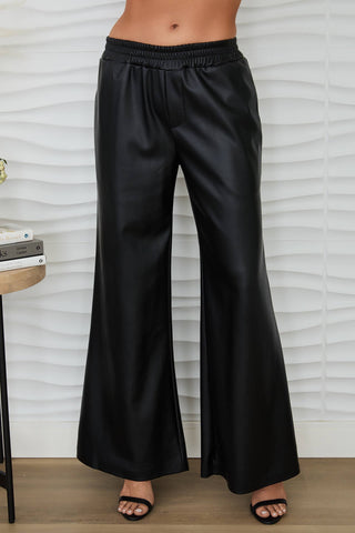 Jaya Vegan Leather Wide Leg