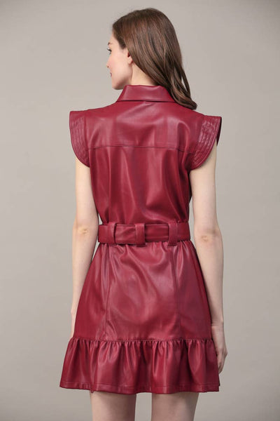 Ashlee Faux Leather dress