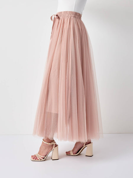 Aria tulle skirt  Old rose
