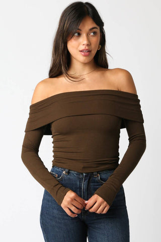 Rebecca Top in Coffee