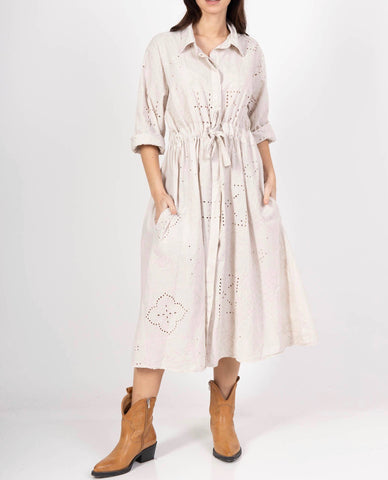 Made In Italy Embroidered Dress