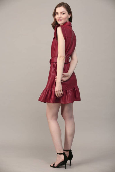 Ashlee Faux Leather dress