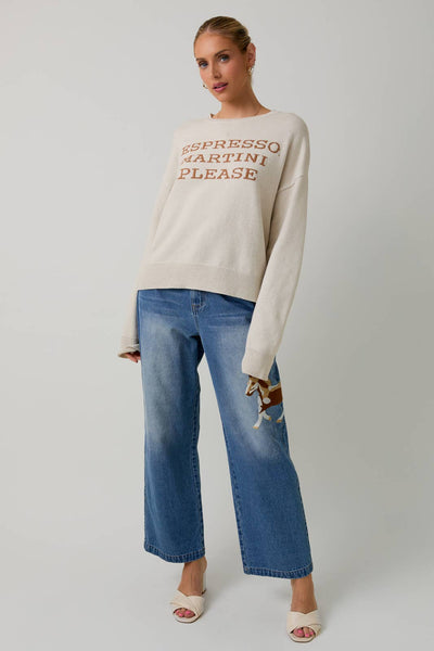 "ESPRESSO MARTINI PLEASE" SWEATER