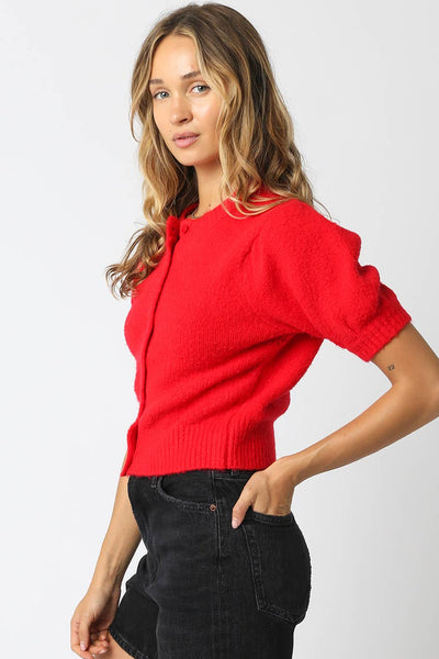 June Knit Top: Dk Brown